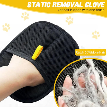 Static-Lift Pet Hair Removal Mitt