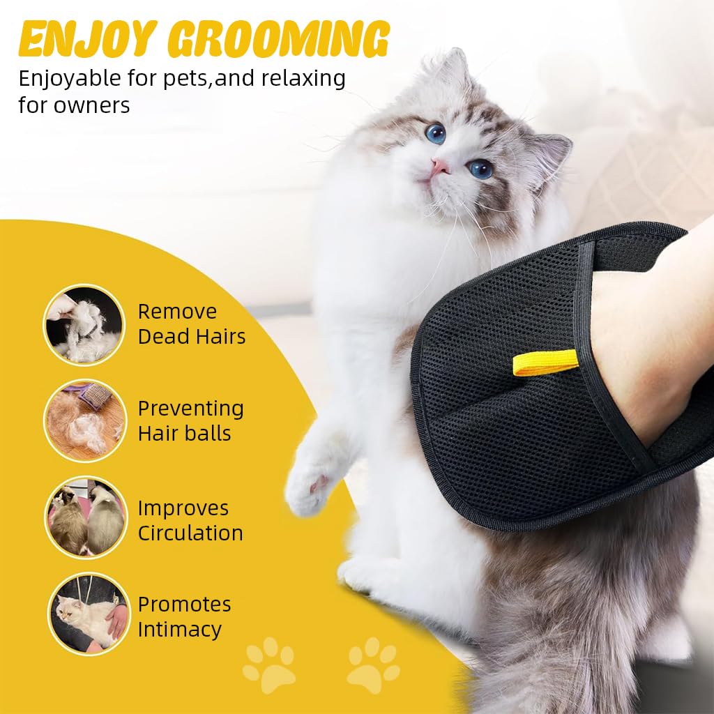 Static-Lift Pet Hair Removal Mitt