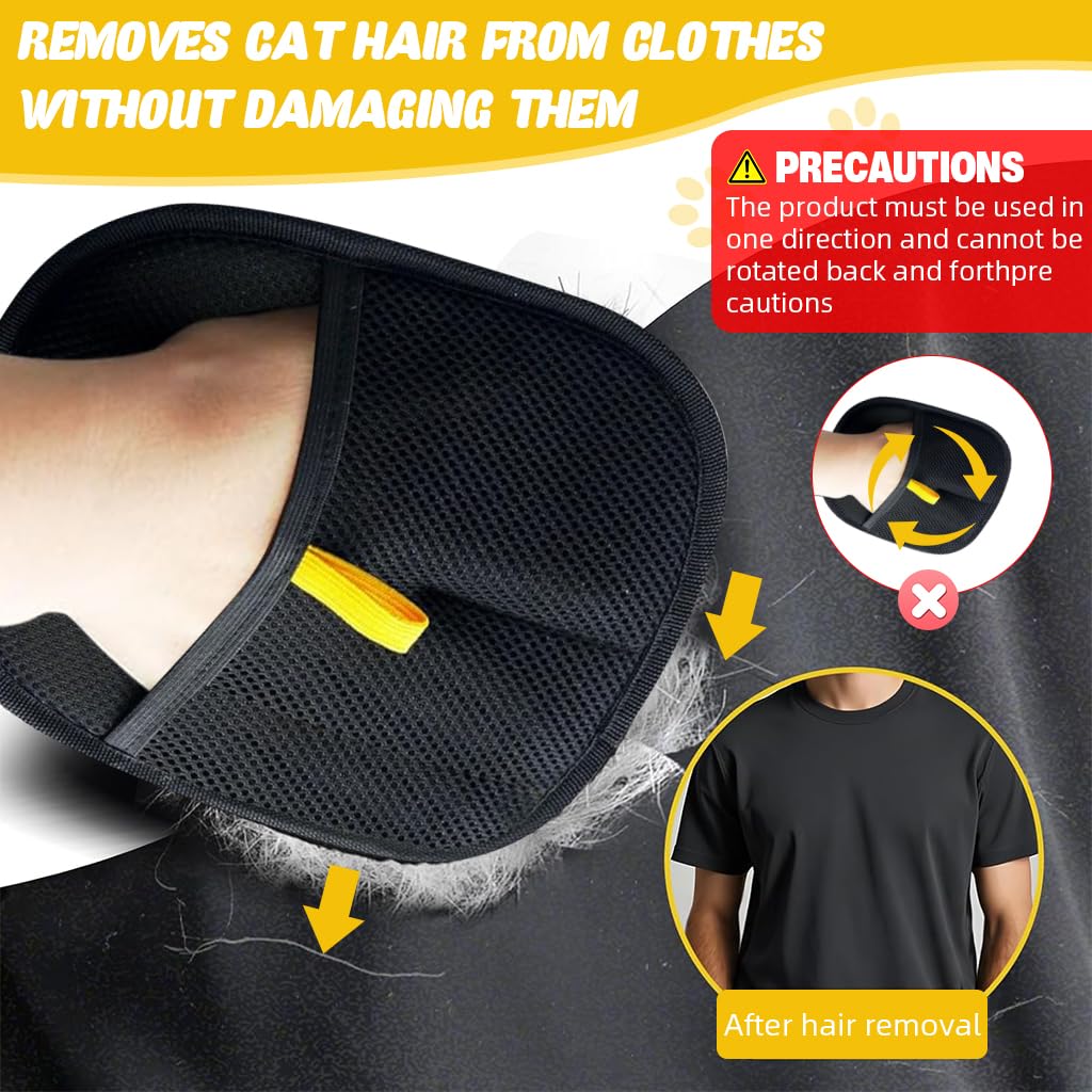 Static-Lift Pet Hair Removal Mitt