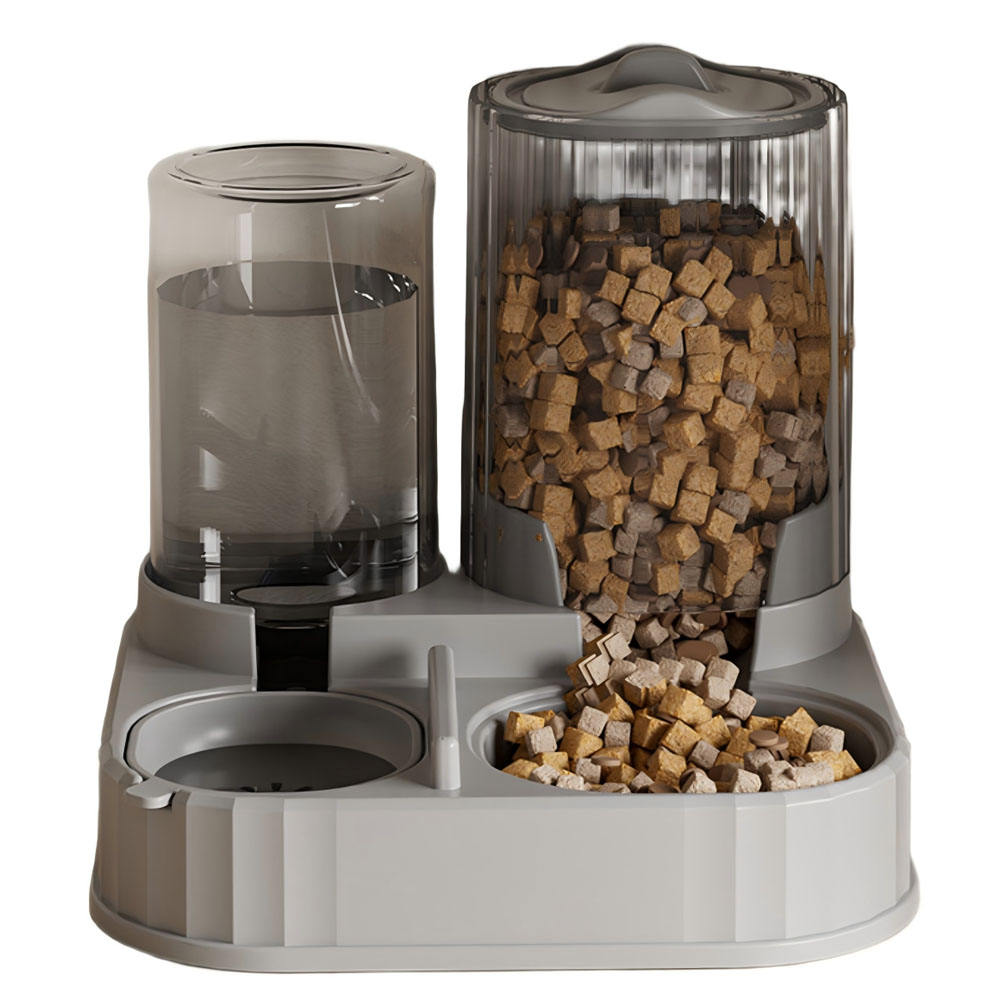 Modern Portable Smart Automatic Eco-Friendly Pet Food Feeders Large Capacity Water Dispenser Dog Cat Bowls Dry Wet Separation
